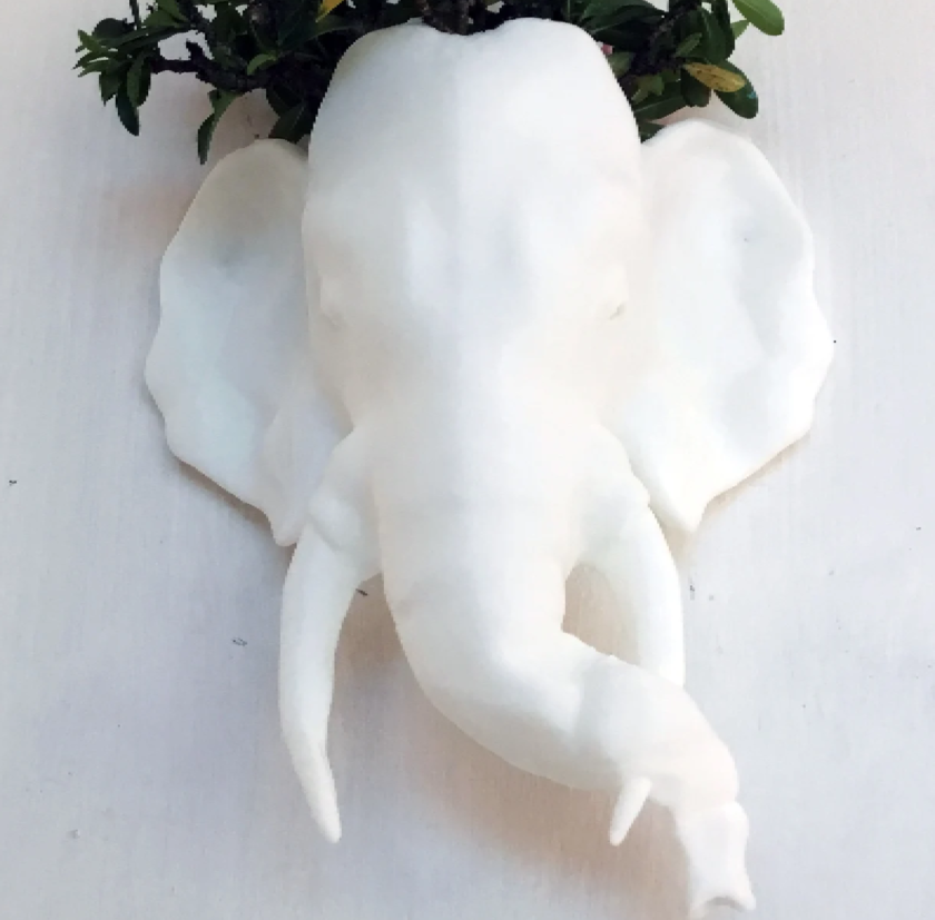 Indian elephant wall planter/ Handmade wall Planter /home and living/outdoor and gardening/indoor planters and pots, wall planter, plant pot - Image 3