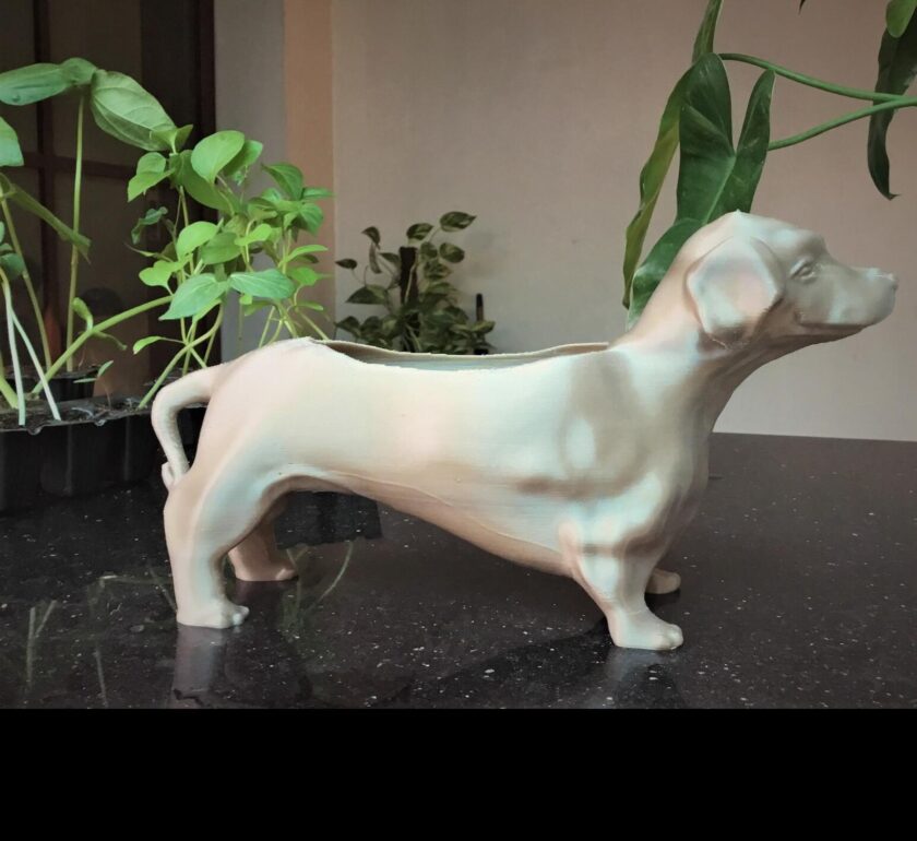 Dachshund planter, Dog planter, Dog pot home and living, outdoor gardening, planters and pots, dachshund gifts, dog lover gift, floor & rugs