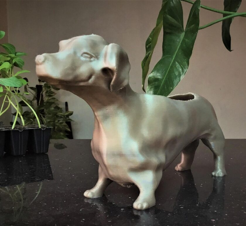 Dachshund planter, Dog planter, Dog pot home and living, outdoor gardening, planters and pots, dachshund gifts, dog lover gift, floor & rugs - Image 6