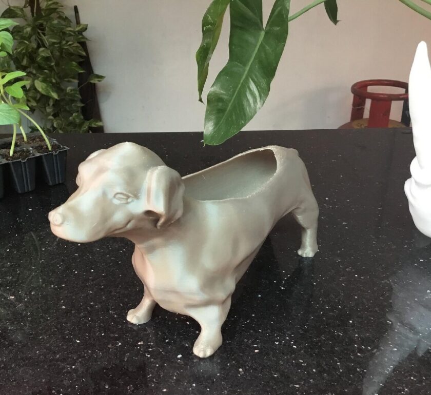 Dachshund planter, Dog planter, Dog pot home and living, outdoor gardening, planters and pots, dachshund gifts, dog lover gift, floor & rugs - Image 5