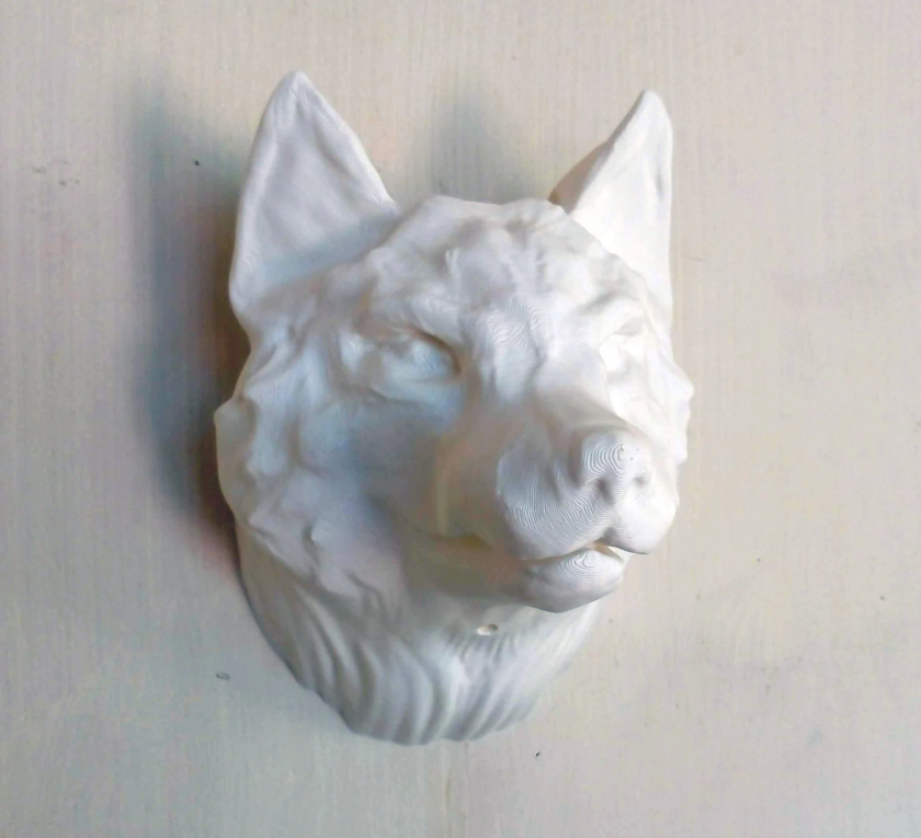 Wolf head planter/handmade planter/wall hanging planter/home and living/outdoor and gardening/planters and pots/indoor planters/head planter - Image 4