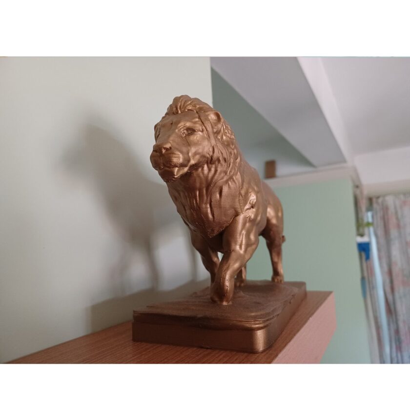 Lion statue for decor, lion home decor, art and collectibles, home and living, collectibles, figurines and knick knacks, - Image 3