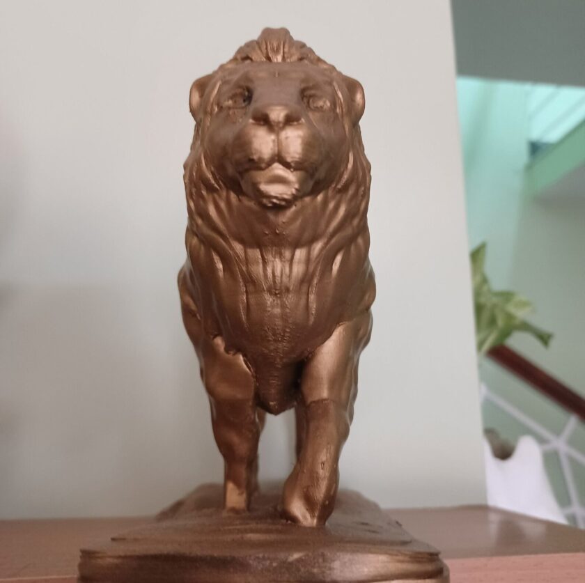 Lion statue for decor, lion home decor, art and collectibles, home and living, collectibles, figurines and knick knacks, - Image 4