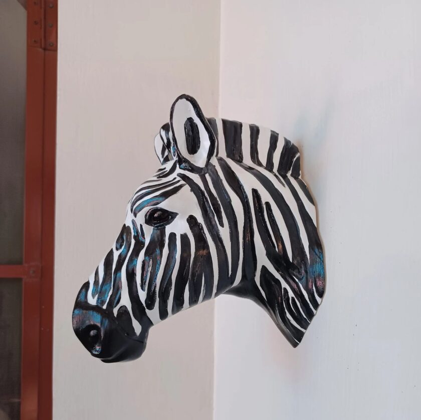 Zebra head,Wall Mounted 3d jungle animal Head Modern Decor,home decor, home & living,safari, wall hangings, horse - Image 2