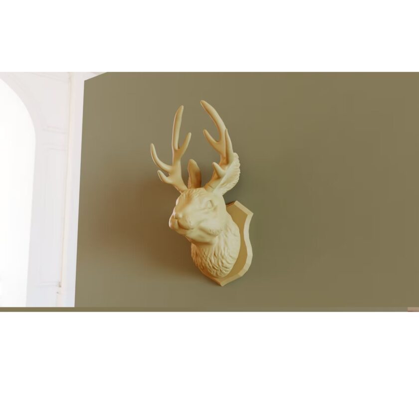 wall mounted jackalope head, jackalope wall art - Image 3